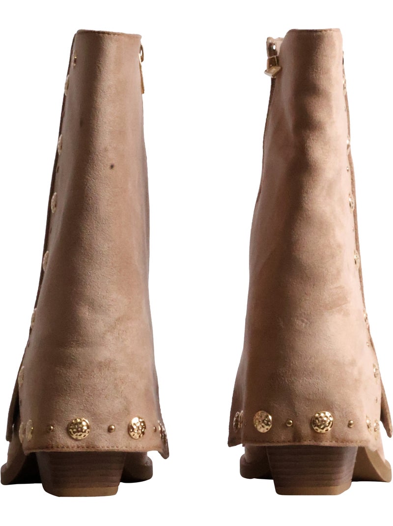 Bottine à zip xti Beige - Kiabi