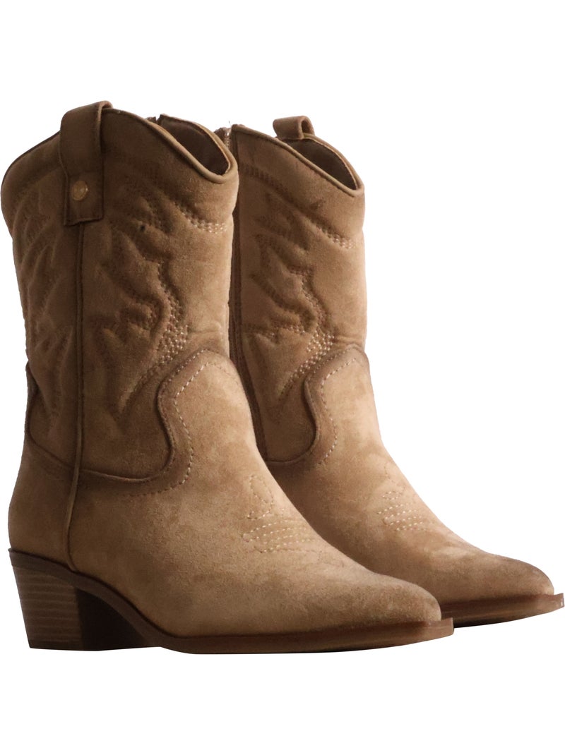 Bottine à zip xti Beige - Kiabi