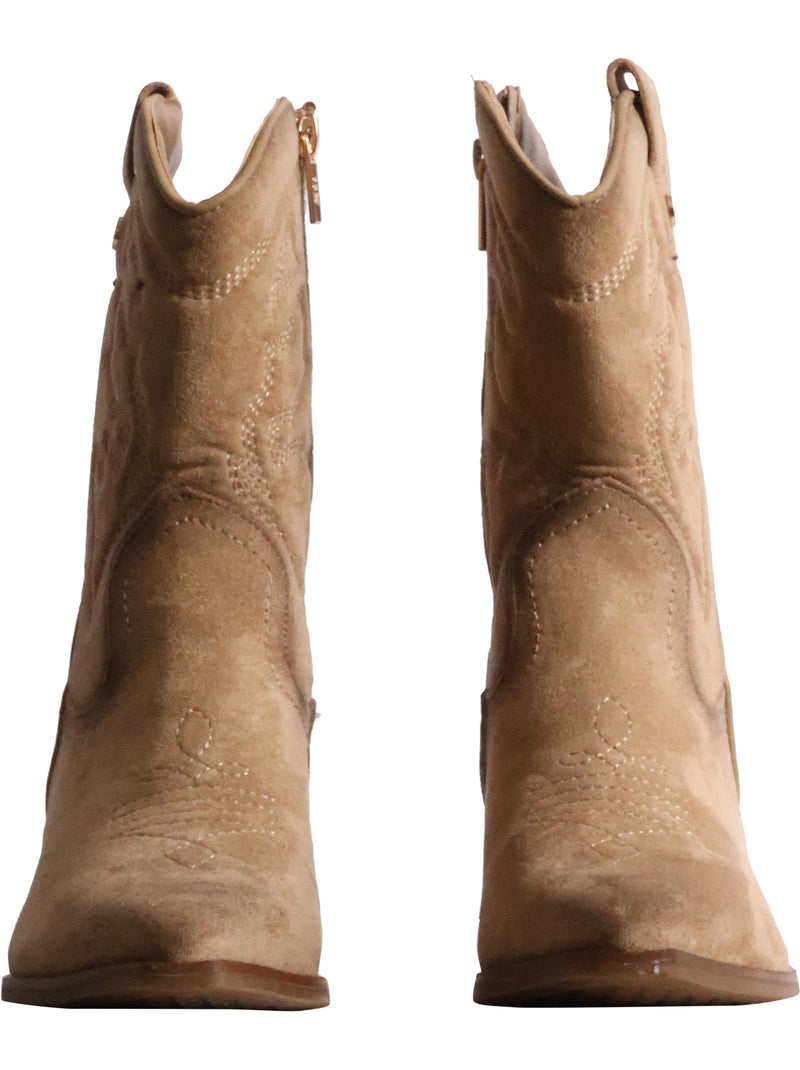 Bottine à zip xti Beige - Kiabi