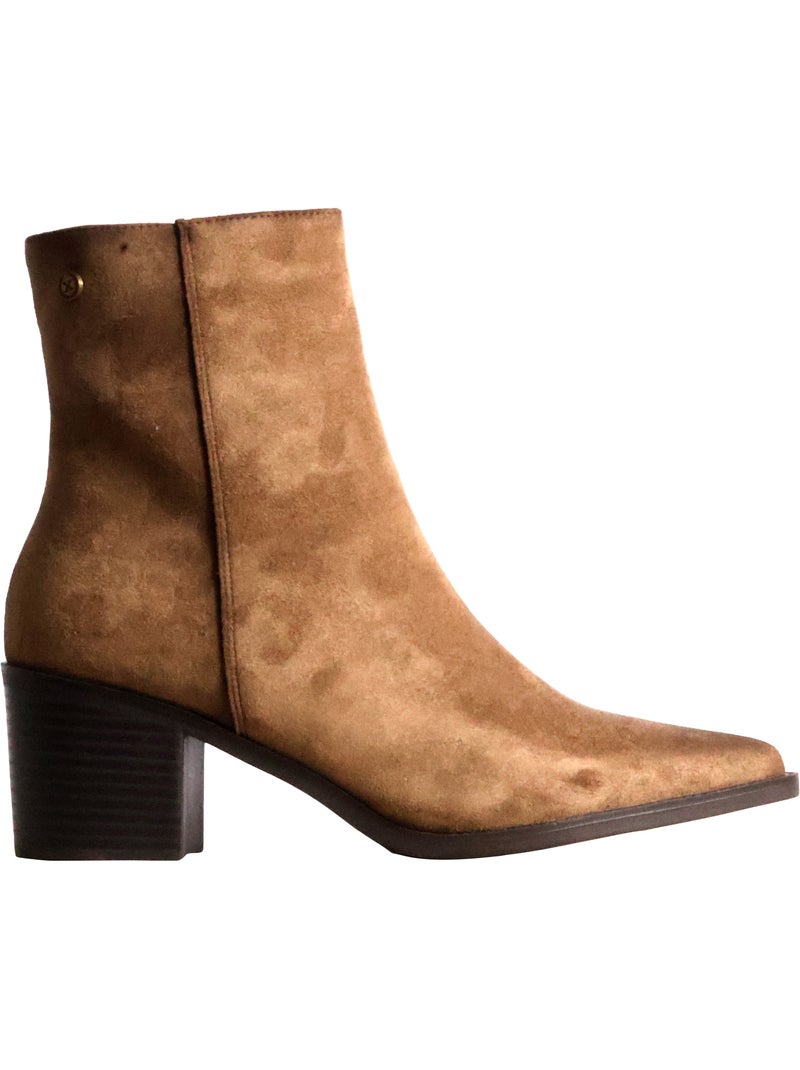 Bottine à zip xti Taupe - Kiabi