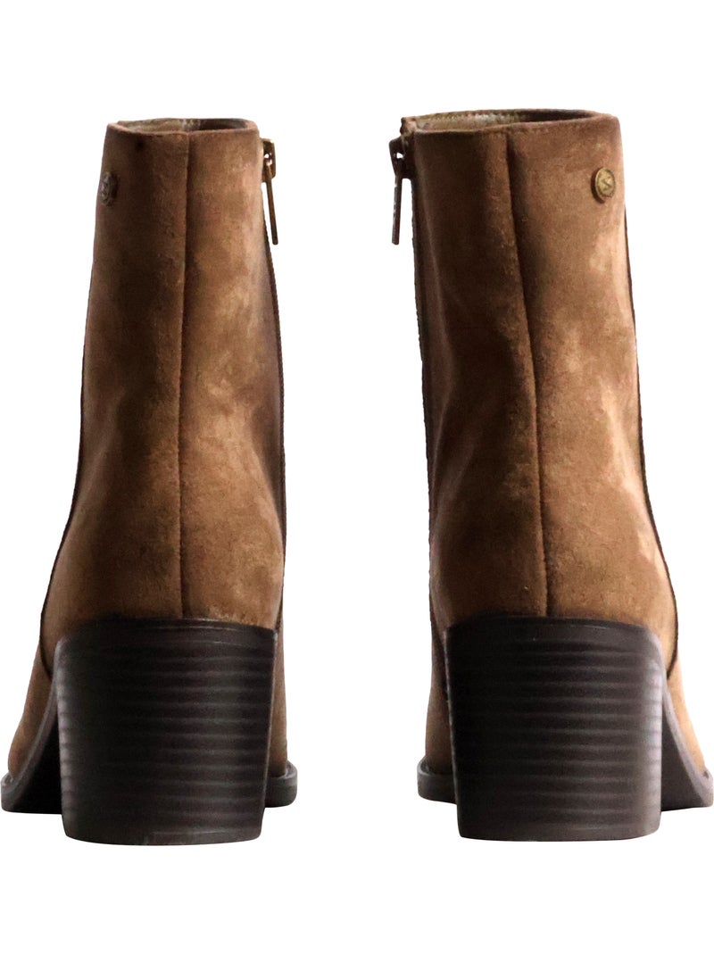 Bottine à zip xti Taupe - Kiabi