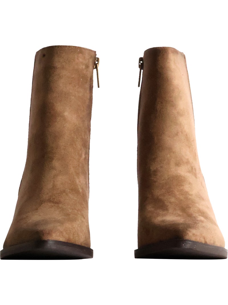 Bottine à zip xti Taupe - Kiabi