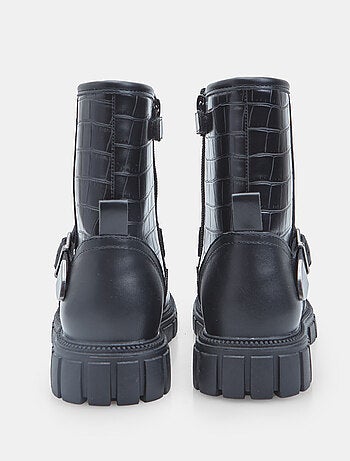 Bottine avec boucle et imprimé crocodile Bata