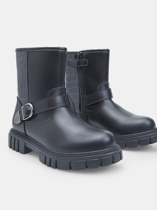 Bottine avec boucle et imprimé crocodile Bata - Kiabi