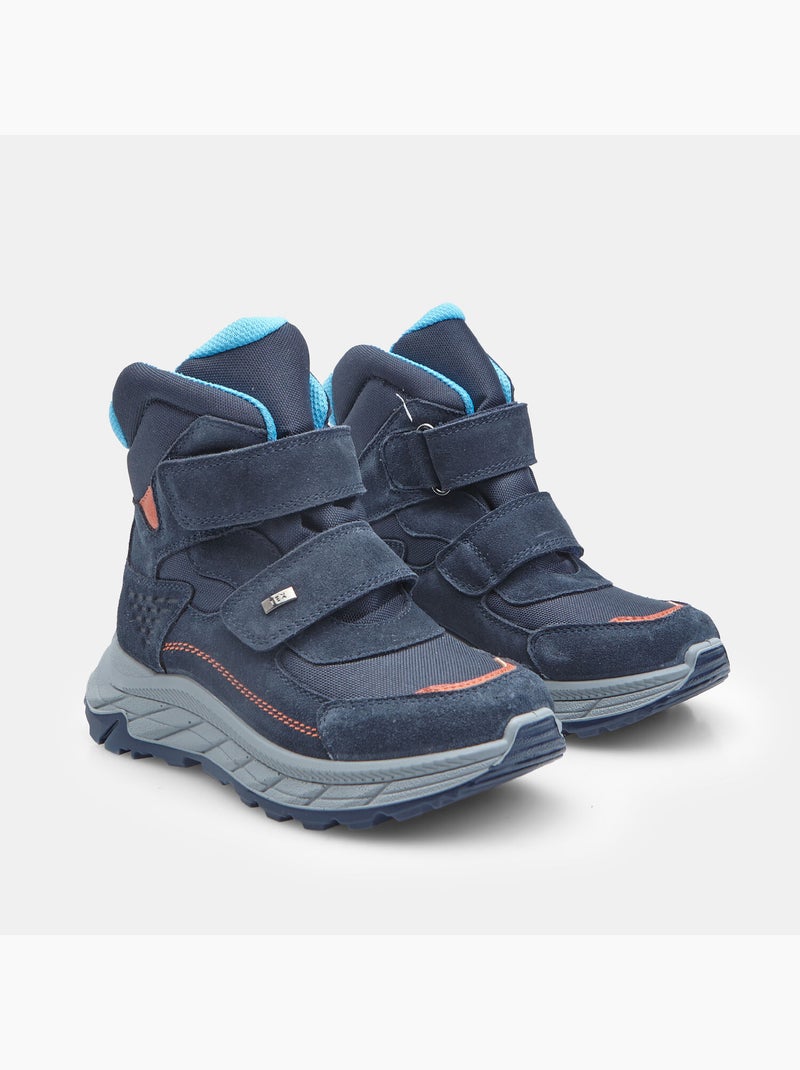 Bottine avec double bride Bata Bleu - Kiabi