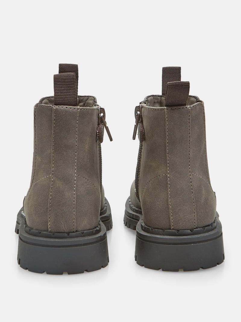 Bottine avec élastiques Bubblegummers Marron - Kiabi