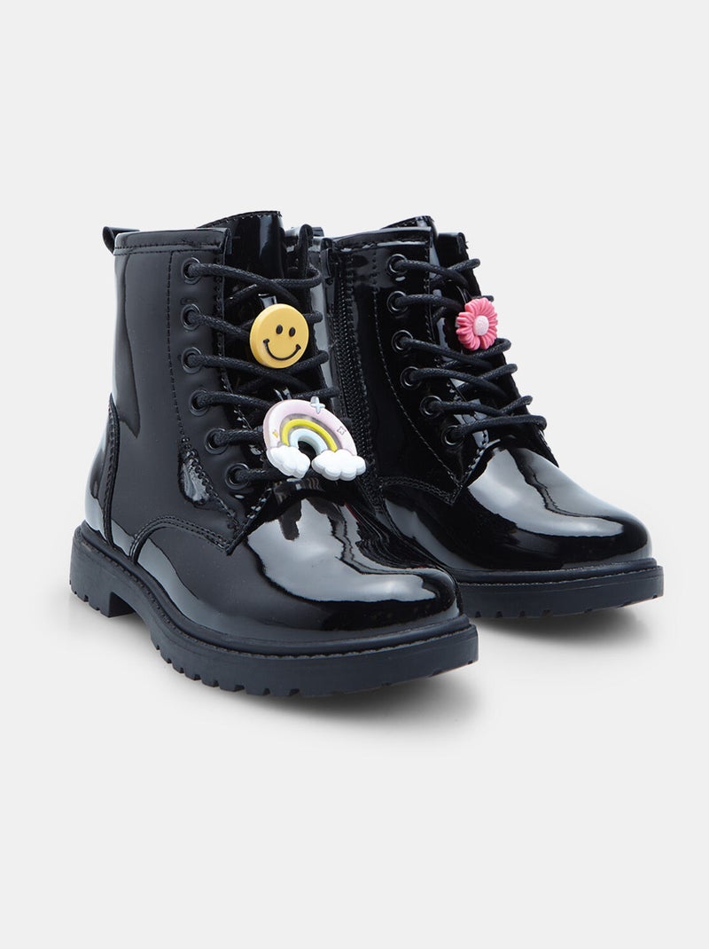 Bottine  Bata Noir - Kiabi