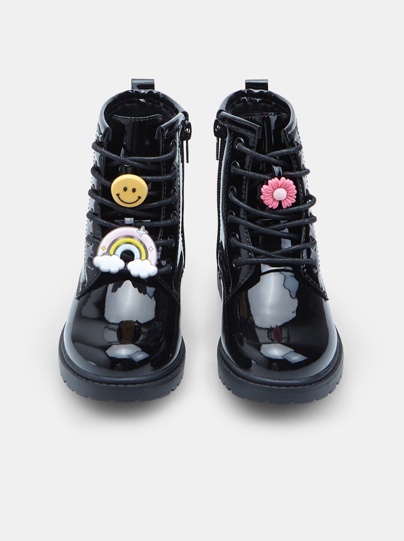 Bottine  Bata Noir - Kiabi