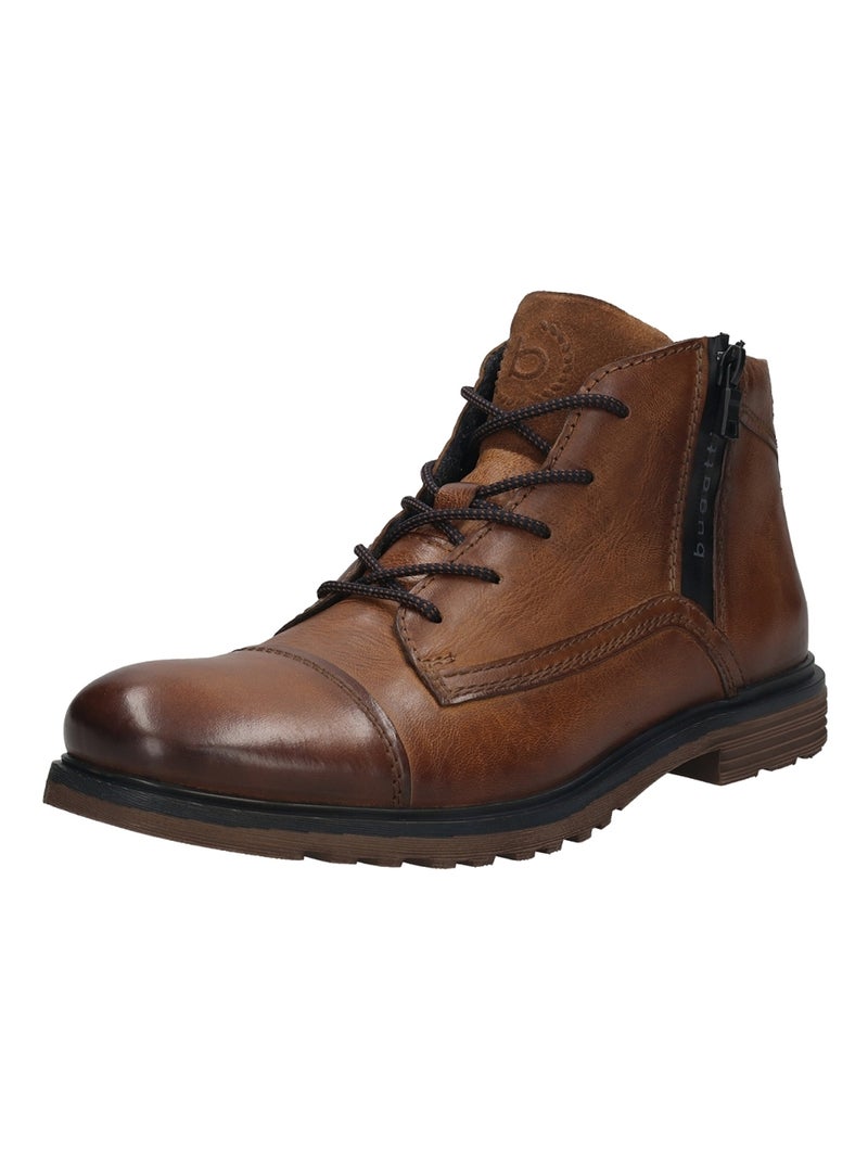 Bottine Boots Homme Bugattishoes Marron - Kiabi