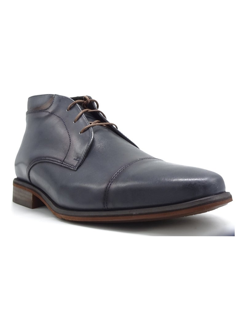 Bottine Boots Homme Leformier Noir Gris anthracite - Kiabi