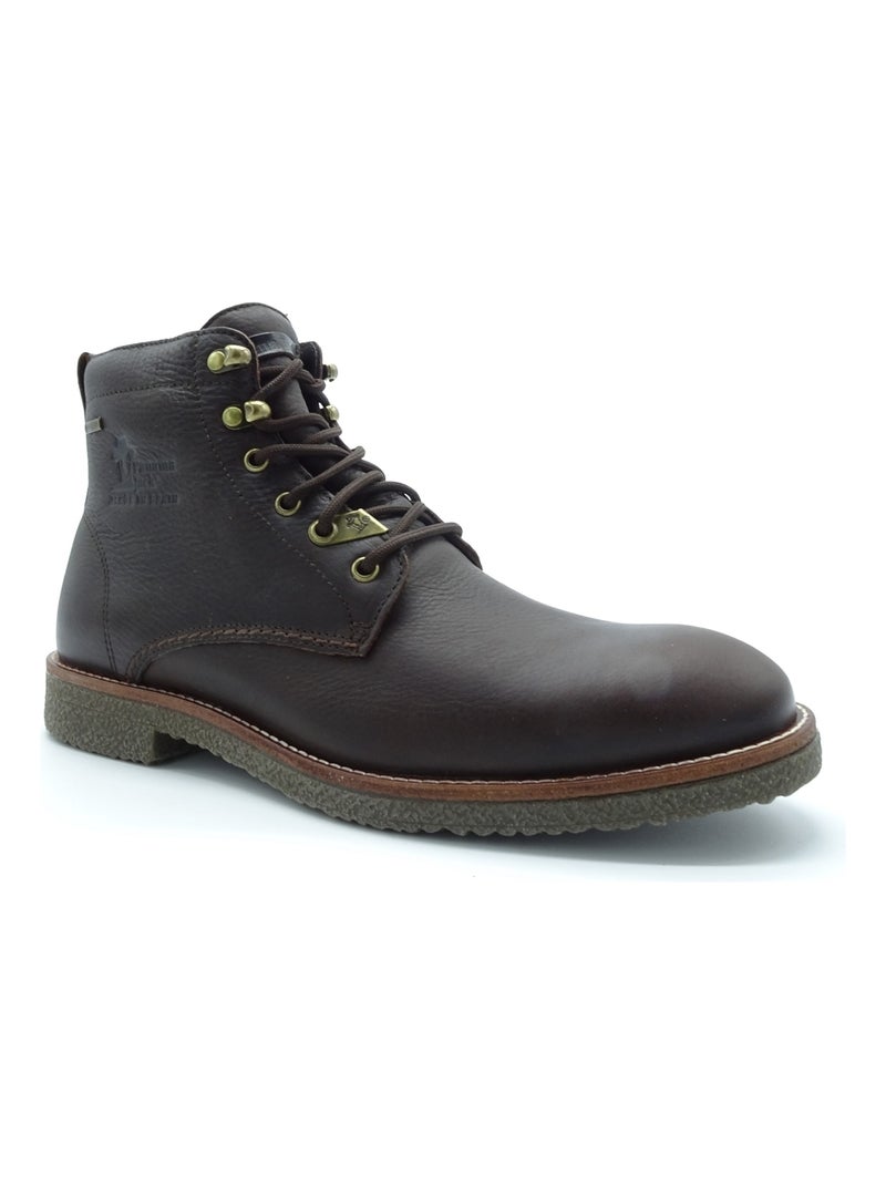Bottine Boots Panama Jack Marron Marron - Kiabi