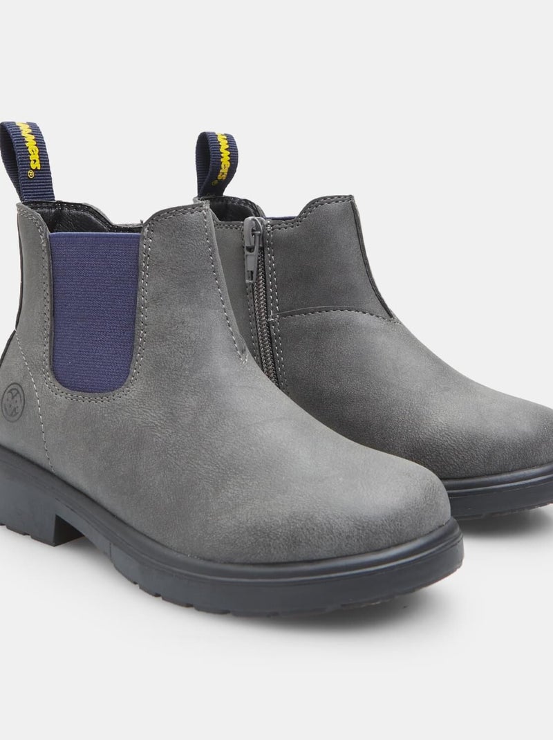 Bottine Bubblegummers avec bandes élastiques BATA Gris - Kiabi