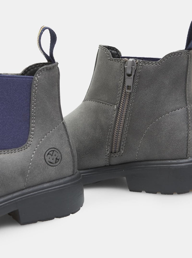 Bottine Bubblegummers avec bandes élastiques BATA Gris - Kiabi
