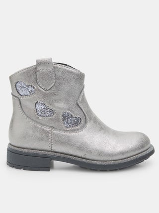 Bottine Bubblegummers avec cœurs en lurex BATA