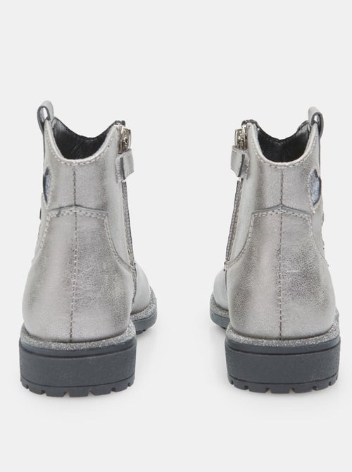 Bottine Bubblegummers avec cœurs en lurex BATA - Kiabi