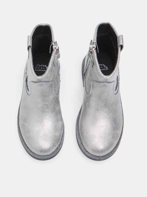 Bottine Bubblegummers avec cœurs en lurex BATA - Kiabi