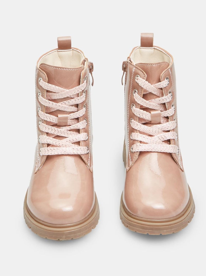 Bottine Bubblegummers avec insert en lurex BATA Rose - Kiabi