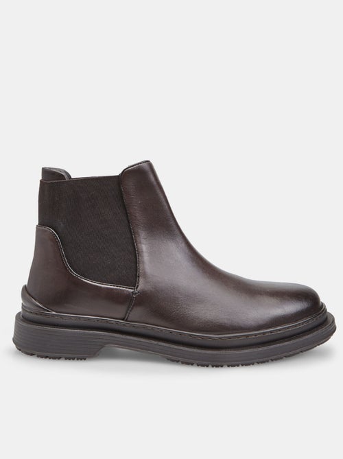Bottine Chelsea en cuir Bata - Kiabi