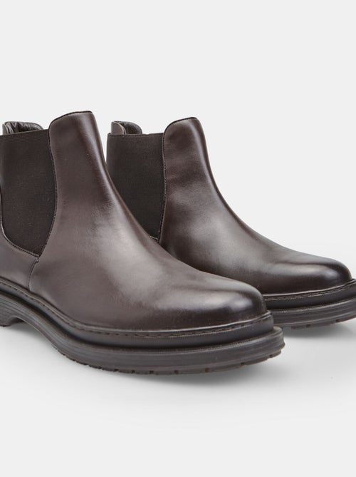 Bottine Chelsea en cuir Bata - Kiabi