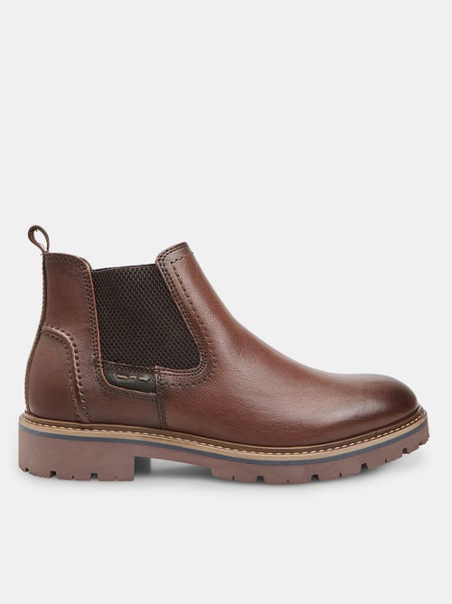 Bottine Chelsea en cuir Bata - Kiabi