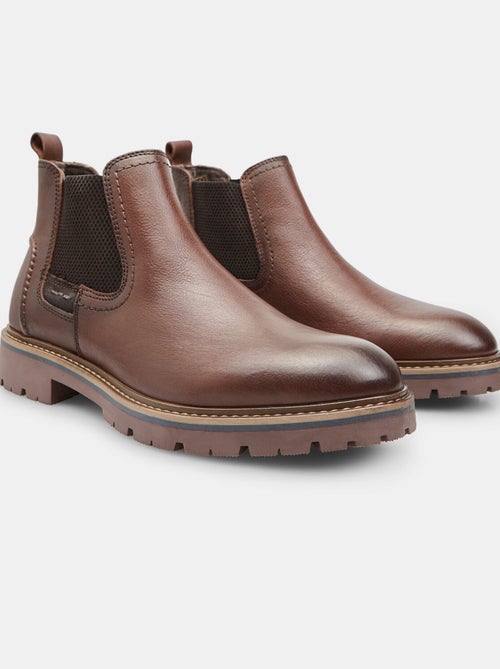 Bottine Chelsea en cuir Bata - Kiabi