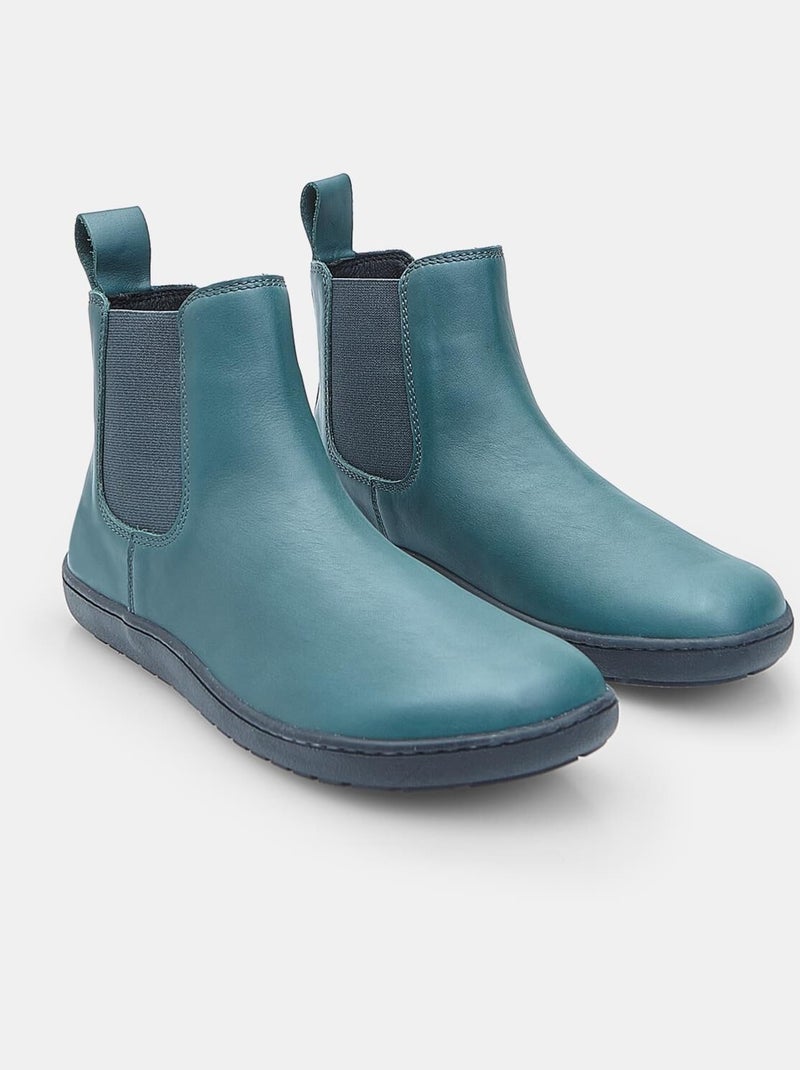 Bottine Chelsea en cuir Bata Vert - Kiabi