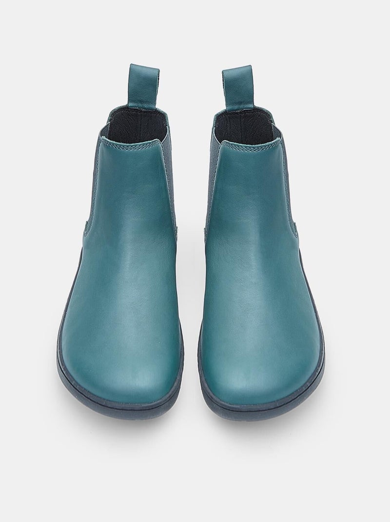Bottine Chelsea en cuir Bata Vert - Kiabi
