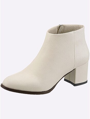 Bottine Courte Cuir D'agneau Nappa Très Doux - Taille Standard - Helline