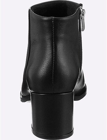 Bottine Courte Cuir D'agneau Nappa Très Doux - Taille Standard - Helline