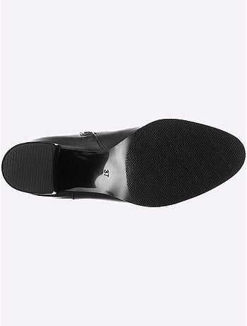 Bottine Courte Cuir D'agneau Nappa Très Doux - Taille Standard - Helline