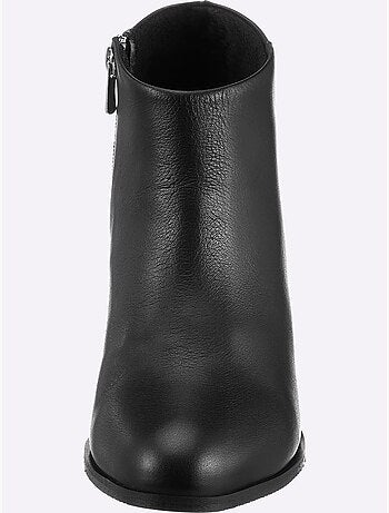 Bottine Courte Cuir D'agneau Nappa Très Doux - Taille Standard - Helline