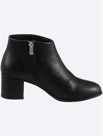 Bottine Courte Cuir D'agneau Nappa Très Doux - Taille Standard - Helline