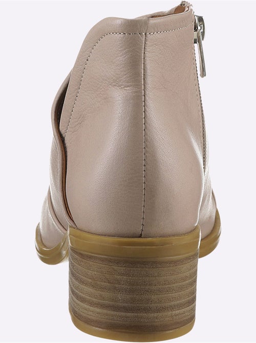 Bottine Courte Cuir Nappa De Vache - Taille Standard - Helline - Kiabi Bottine Courte Cuir Nappa De Vache - Taille Standard - Helline - Kiabi