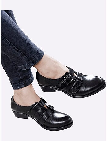 Bottine Courte Cuir Nappa De Vache - Taille Standard - Helline