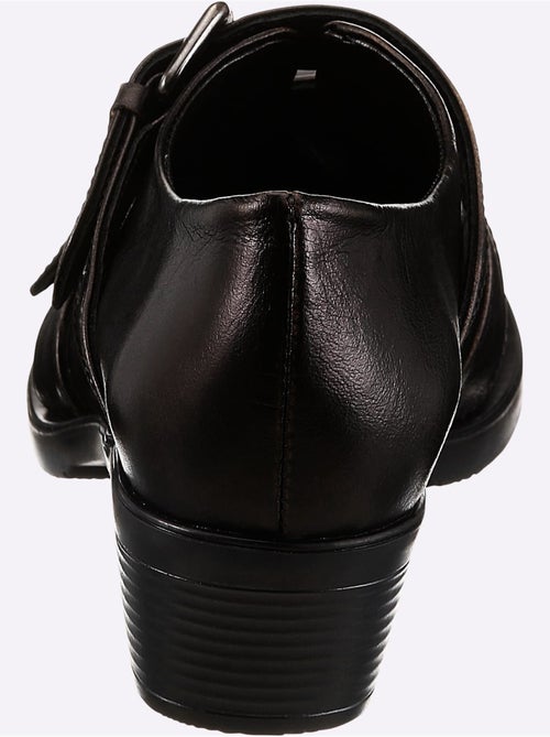 Bottine Courte Cuir Nappa De Vache - Taille Standard - Helline - Kiabi Bottine Courte Cuir Nappa De Vache - Taille Standard - Helline - Kiabi