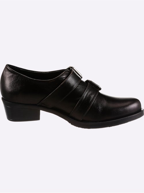 Bottine Courte Cuir Nappa De Vache - Taille Standard - Helline - Kiabi Bottine Courte Cuir Nappa De Vache - Taille Standard - Helline - Kiabi