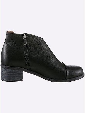 Bottine Courte Cuir Nappa De Vache - Taille Standard - Helline