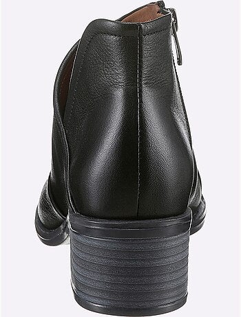 Bottine Courte Cuir Nappa De Vache - Taille Standard - Helline
