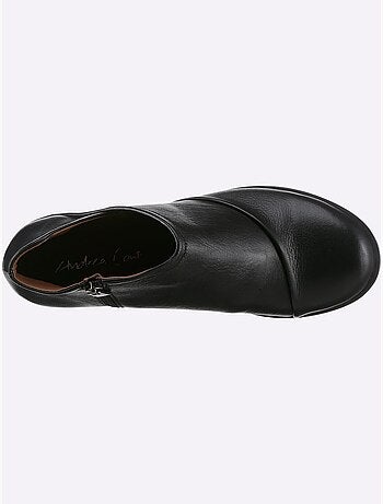 Bottine Courte Cuir Nappa De Vache - Taille Standard - Helline