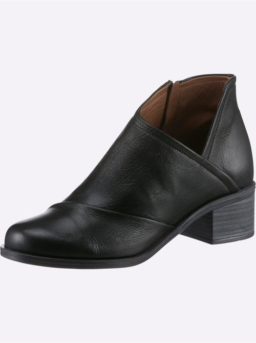 Bottine Courte Cuir Nappa De Vache - Taille Standard - helline - Kiabi