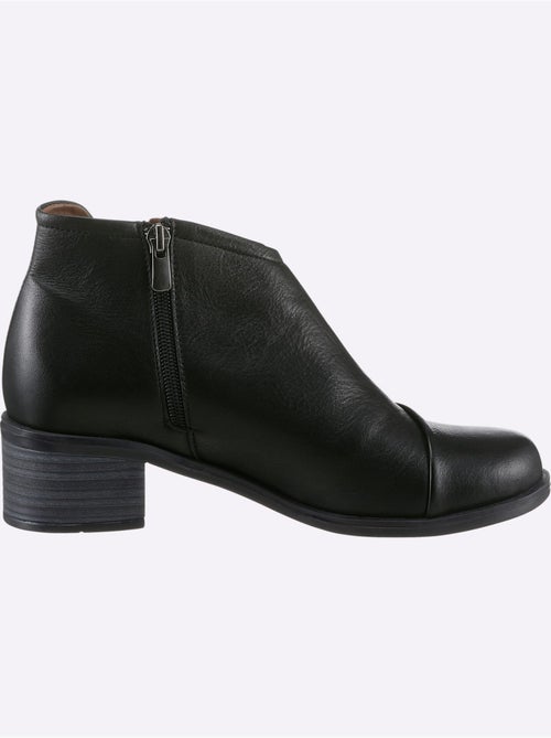 Bottine Courte Cuir Nappa De Vache - Taille Standard - helline - Kiabi
