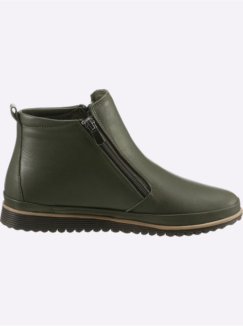 Bottine Courte Cuir Nappa De Vache - Taille Standard - helline - Kiabi