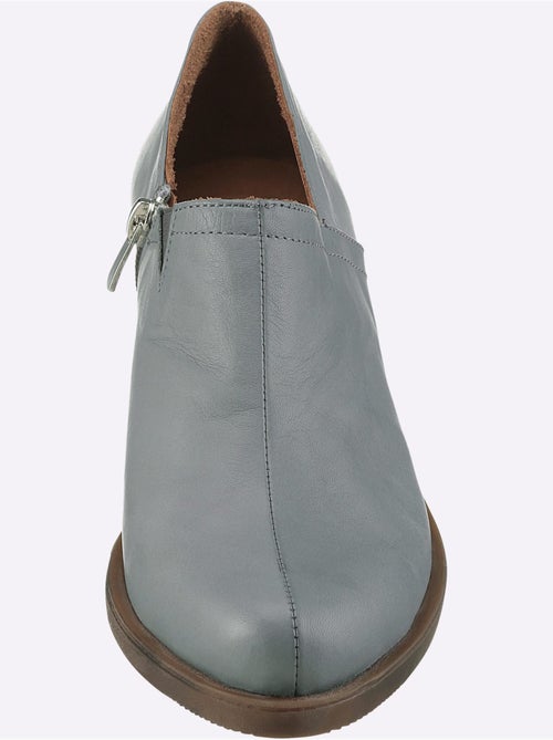 Bottine Courte Cuir Vachette - helline - Kiabi