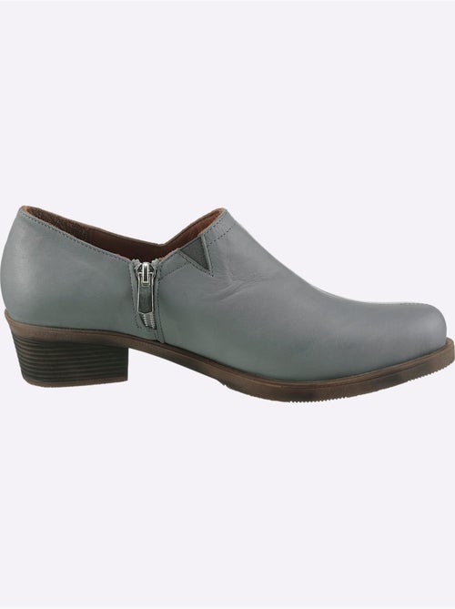 Bottine Courte Cuir Vachette - helline - Kiabi