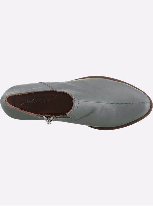 Bottine Courte Cuir Vachette - helline - Kiabi
