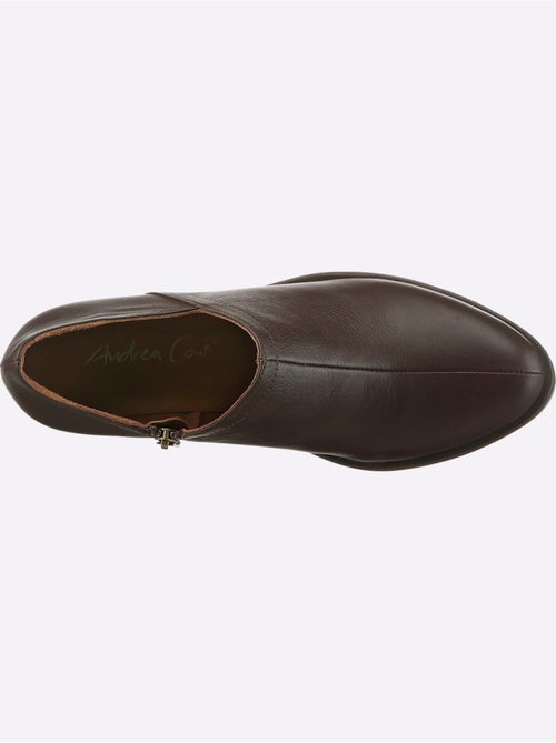 Bottine Courte Cuir Vachette - helline - Kiabi
