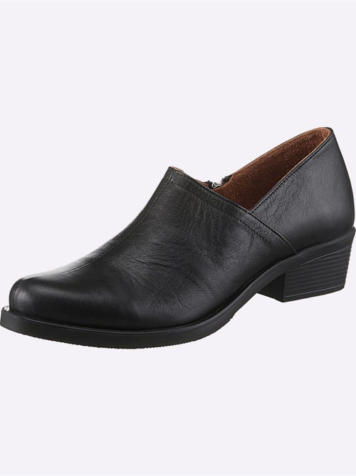 Bottine Courte Cuir Vachette - helline - Kiabi