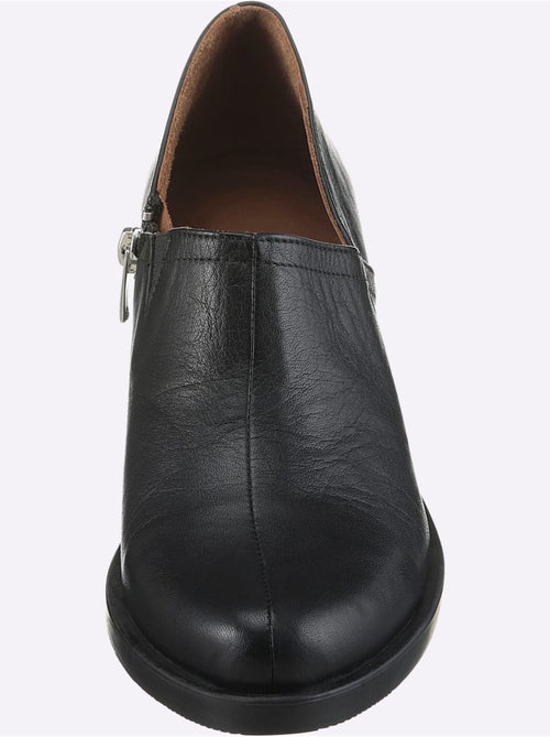 Bottine Courte Cuir Vachette - helline - Kiabi