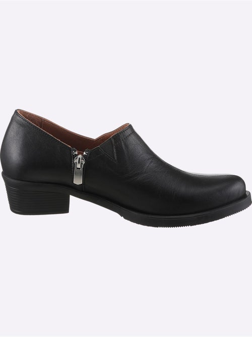 Bottine Courte Cuir Vachette - helline - Kiabi