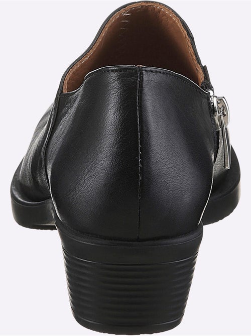 Bottine Courte Cuir Vachette - helline - Kiabi